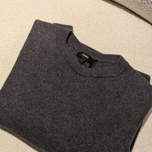 Theory Women's Charcoal Crewneck Sweater